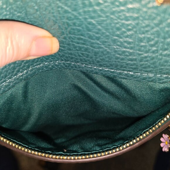 Coach Prairie Satchel in Viridian Green & Matching Wallet - Picture 7 of 15